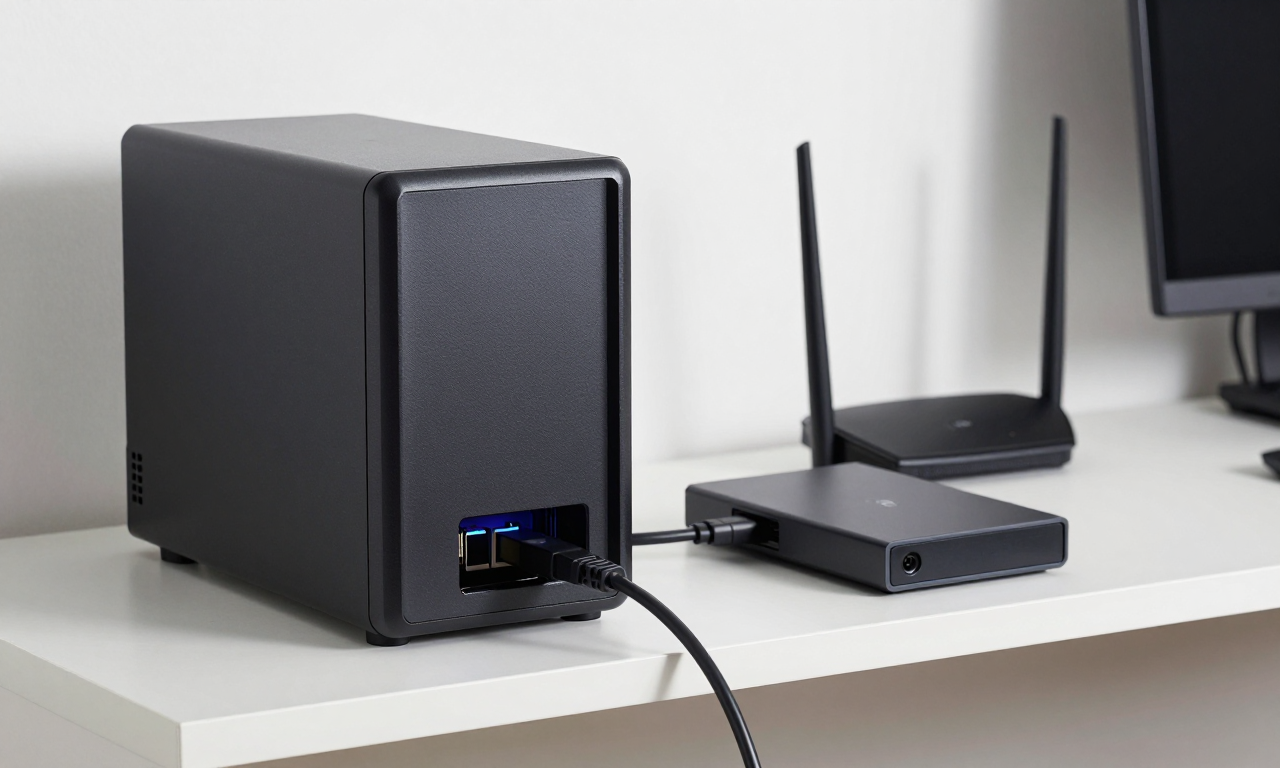 Home network storage separated from its backup drive and router